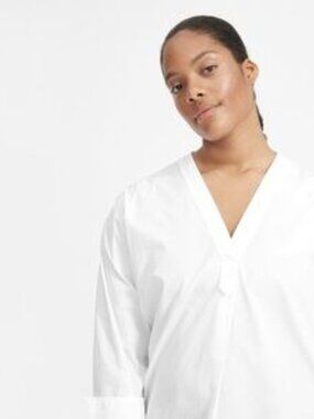 Everlane V-neck Cotton Popover